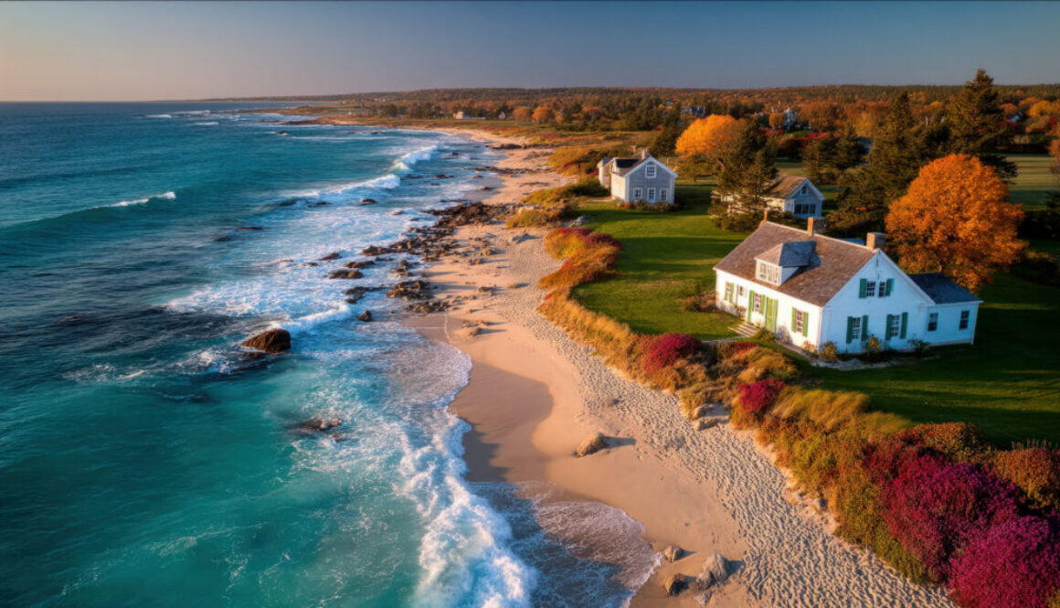 The Connecticut shoreline of Long Island Sound