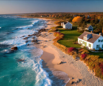 The Connecticut shoreline of Long Island Sound