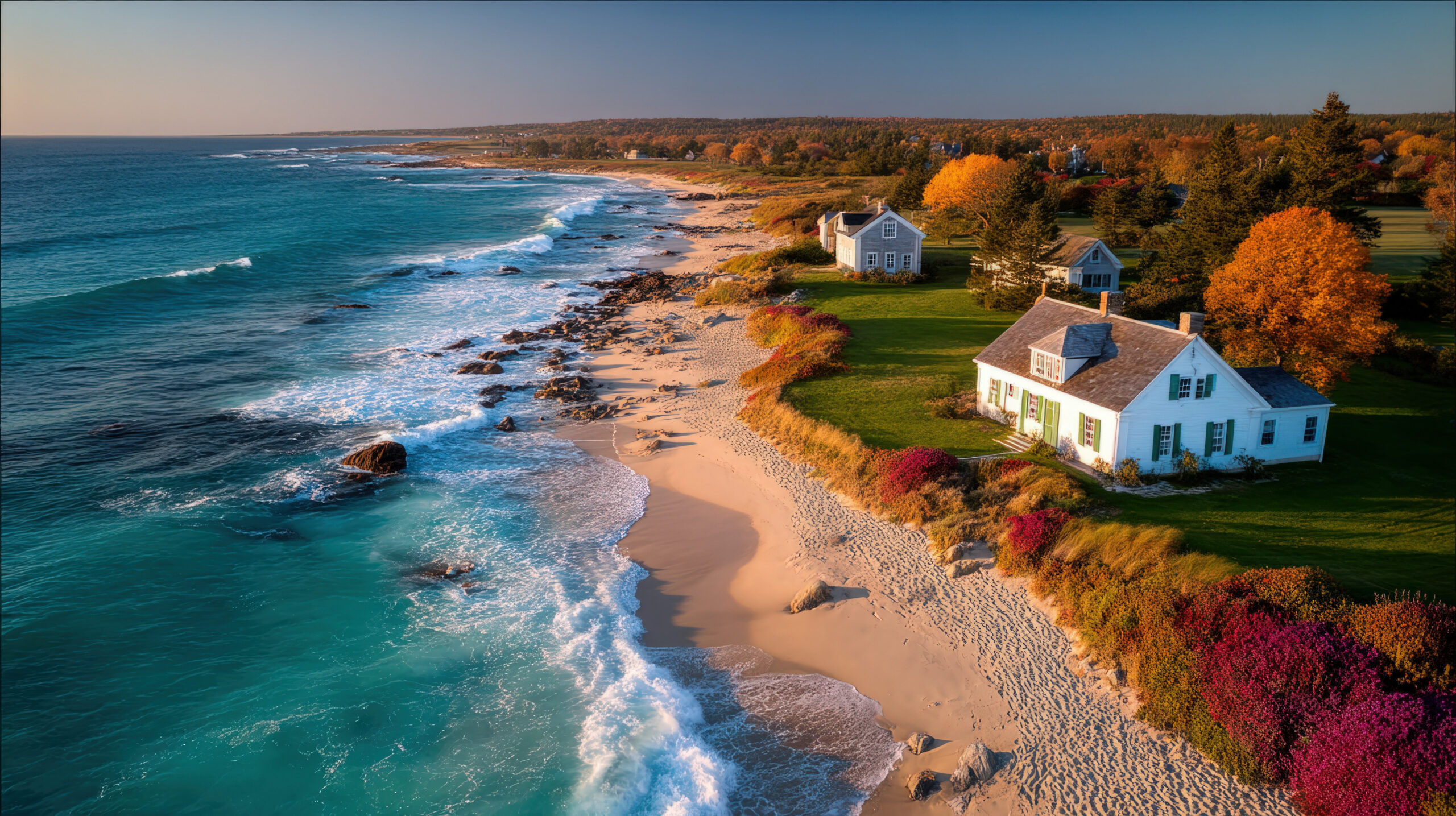 The Connecticut shoreline of Long Island Sound